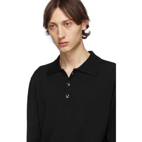 TIBI Ssense Exclusive Black Hybrid Polo Mens Size XL - Picture 4 of 14